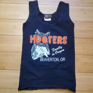 HOOTERS BLACK BEAVERTON UNIFORM TANK TOP SIZE XS